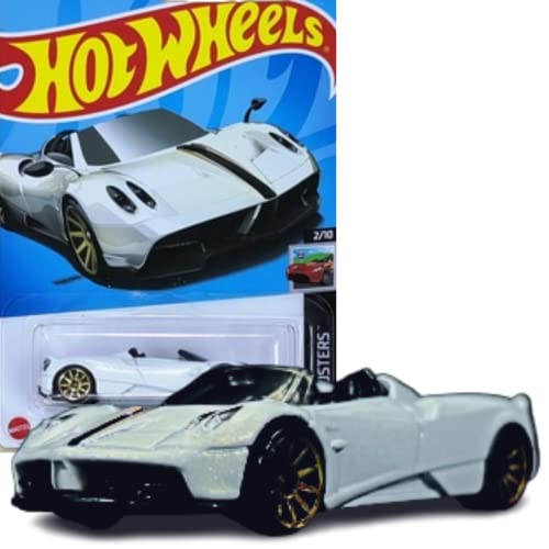 Carros De Juguete, Toy Hot Wheels - Pagani Huayra Roadster - '17 - Blanco - HW Roadsters 2/10 - Mint/NrMint Ships Bubble Wrapped in a Box