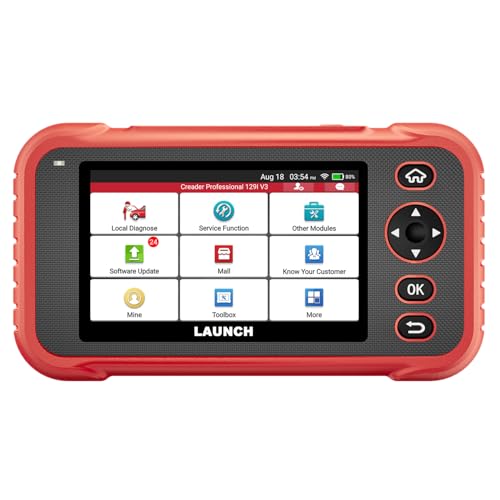 LAUNCH Alimenté par pile CRP123 Valise Diagnostic Auto obd2 diagnostic français pour Codes d’Erreur, Moteur/ABS/SRS/Boite lecteur...