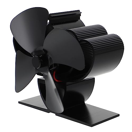 ULTECHNOVO 1 Pieza Ventilador Ventilador Térmico sin Electricidad Circulador de Aire Eficiencia Calorífica Compacto y Silencioso