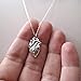 Sterling Silver Anatomical Heart Necklace – Dainty Medical Heart Pendant, 18” Cable Chain, Handmade Jewelry
