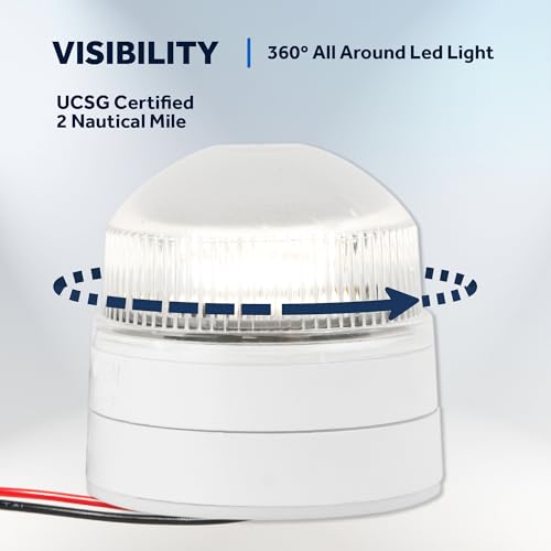 image for Five Oceans Anchor Light - Stern Lights for Boats, Boat Lights Navigat