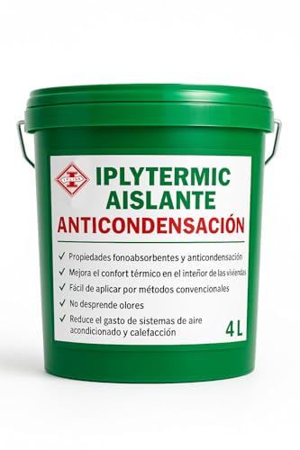 IPLISA Pintura Blanca Aislante Térmica Anticondensación 4L - Evita la aparición del moho y la humedad