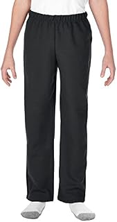 Gildan Kids' Big Open Bottom Youth Sweatpants, Black, X-Large