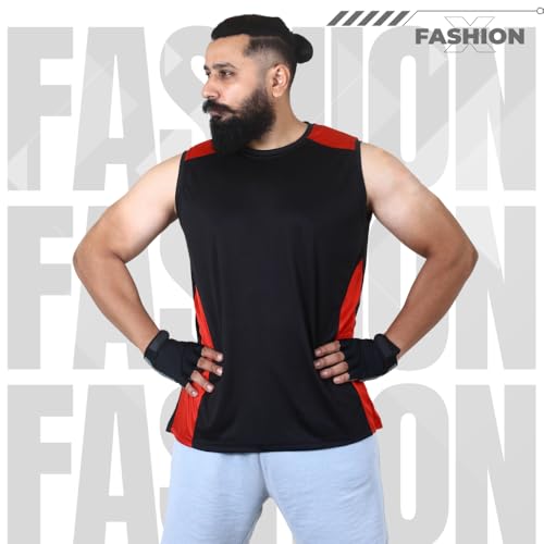 Image of Sleeveless T Shirts for Men - Gym Vest, Sando Tank Top Wear, Workout Baniyan, Stringers Inner Shirt, Bodybuilding Tshirts, Sports Tshirt Vests, Stylish Tanks Tops