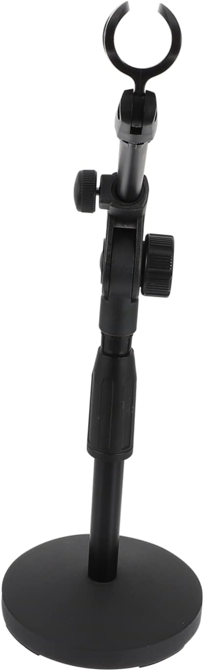 Adjustable Desktop Microphone Stand Weighted Disc Mic Holder for Conference and Table Use Compatible Microphones