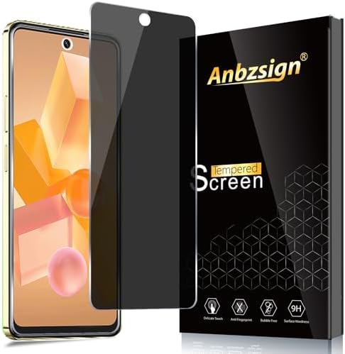 2 Pack for TCL K70 SE Privacy Tempered Glass Screen Protecto, 9H Anti Spy Private Film, Anti-Scratch, Case Friendly for TCL K70 SE image 2