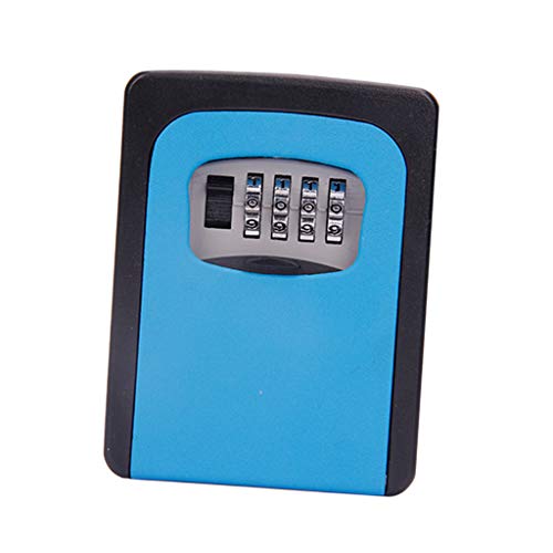 Porta-chaves com compartimento para armazenamento de chave, suporte de parede, combinação de 4 dígit
