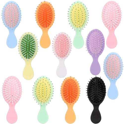 Brosse à cheveux démêlante souple de poche et petit format pour homme et femme