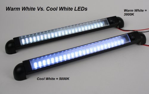 Pilotlights Led Light - Pivoting, Water Resistant, 12" Lamp, 12 Volt Dc Warm White Led Courtesy Convenience Lamp, 12" With On/Off Switch #TOP7