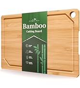 Kitsure Bamboo Cutting Board - Multi-Sizes Wooden Cutting Boards for Kitchen, Convenient Kitchen ...