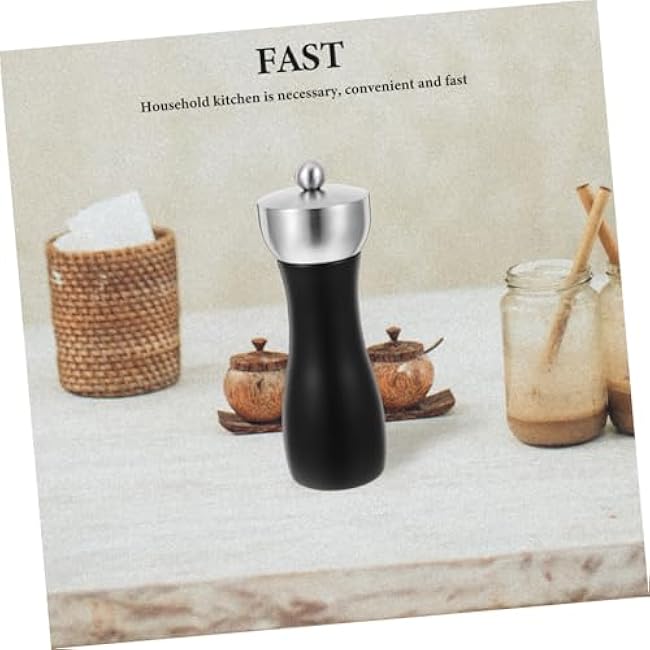 Unomor Manual Oak Pepper Grinder Adjustable Grinding Tool for Beans Spices Kitchen Essential Portable Oak Wood Grinder with Versatile Functionality