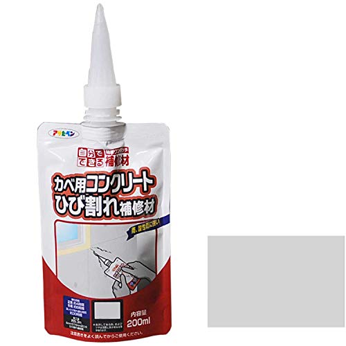 Amazon Co Jp アサヒペン ワンタッチ カベ用コンクリートひび割れ補修材 0ml ホワイト Diy 工具 ガーデン