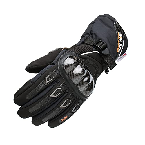 Gants Moto imperméables en Fibre de Carbone, Hiver Gant Moto Tactile étanche Chaud pour Dames Hommes …