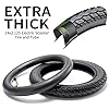 Heavy-Duty 14 x 2.125 Tire and Tube Set 57-254 Electric Scooter Tire Tube with Angled Valve Stem 14 Inch Inflatable Tire for Replacement Electric Scooters and E-Bike Tires 1 Set #2