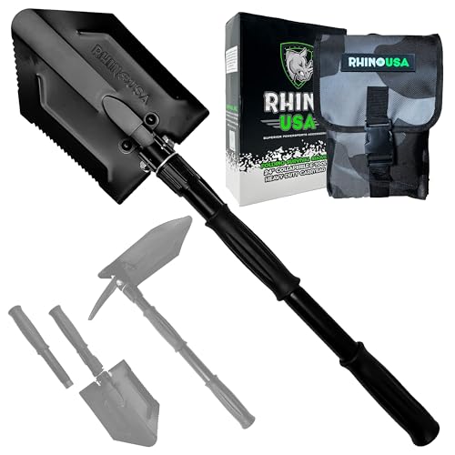 Rhino USA Pala Plegable de Acero