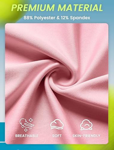Gogokids Girls Tennis Dress Sleeveless Quick Dry Athletic Polo Dress for Golf Activewear Sports Outfit, Pink, 8-9 Years, 130