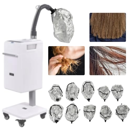 10PCS Steamed Hair Hat for Vertical Nano Salon Hair Steamer, Hair Steamer Hats for Salon Spa Hair Color Processor (5 Large Hats + 5 Small Hats) - Thumbnail 6