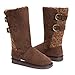 MUK LUKS Mens Essentials By Women's Jean Fashion Boot, Brown Cable, 8 US