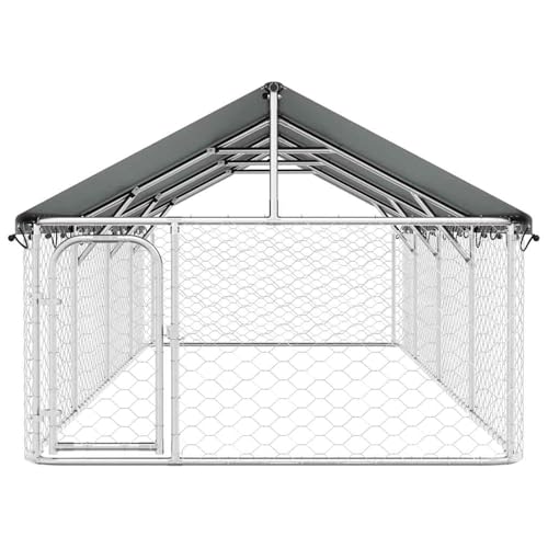 Clôtures pour chien extérieur grand format en acier Gecheer - 7