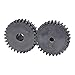 Worm Gear 2M-30T Bore Size 8/10/12/14/15/16/17/18/19/20 mm Wheel Blackening SC45#Carbon Steel Material Teeth Height 20mm Industrial Bearings Gears(15 mm)