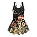 Howilath Butterfly Mushroom Girls One Piece Swimsuit with Sleeveless Tank and Skirt All-in-One Swim Dress Bathing Suit 3-13 Years