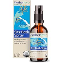 Motherlove Sitz Bath Spray 2 oz Sitz Bath for Postpartum CareHerbal Perineal Spray w/Witch HazelUSDA Organic, Vegan, Cruelty Free