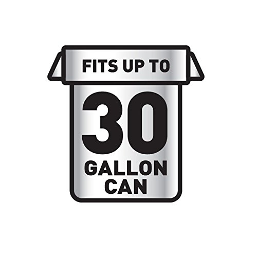 Image of Glad Trash Bags, Large Drawstring Garbage Bags‚ ForceFlexPlus 30 Gallon Black Trash Bag - 25 Count Each (Pack of 6)