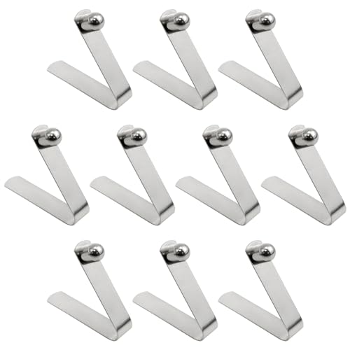 Xhziy Single Bead Solid Riveting V-shaped Spring Clips Spring Clips Canoe Paddle Spring Clips Telescopic Folding Tube Hole Positioning Leaf Springs 10pcs
