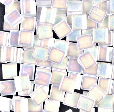 50 Grams Miyuki Tila Beads 5x5mm White Pearl AB Glass Bulk Bag TL471-50