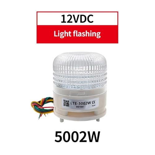 Miniatura 2 de Ejppdhco Luz De Advertencia Estroboscópica De 3 Colores Con Imán Lta5002, 12 V, 24 V, Luz Indicadora Led, Pequeño Zumbador Intermitente, Alarma De Seguridad 5002w 12vdc