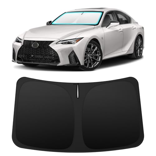 INSAUTO Custom Fit Windshield Sun Shade Accessories for Lexus is 2014-2025, Foldable Front Window Sunshade, UV & Heat Reflector, Keeps Interior Cool, Includes Storage Bag