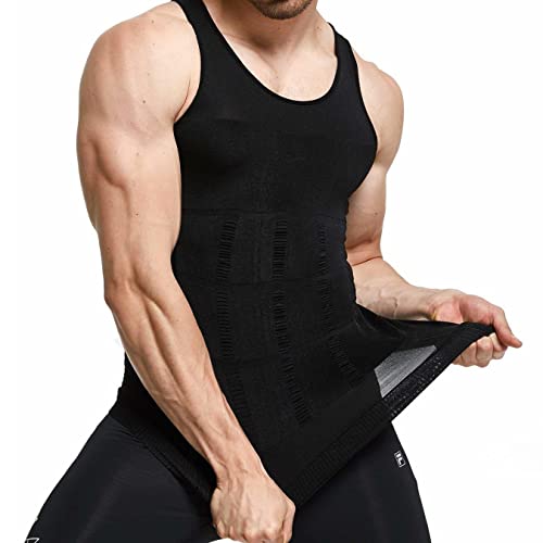 Cinta Modeladora Masculina Regata Compressão Diminui Barriga (Médio)