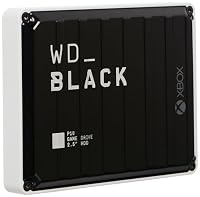 WD_BLACK P10 Game Drive Mechanische Festplatte for Xbox 5 TB (1 Monat Xbox Game Pass Ultimate, Übertragungsgeschwindigkeiten bis 130 MB/s, für Xbox) Schwarz mit weißem Rand – Ansicht 4
