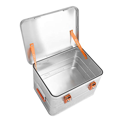 ALUBOX B29 - Aluminium Transportbox 29 Liter Alukiste mit Gummidichtung - Inhalt vor Staub und Spritzwasser geschützt, abschließbar