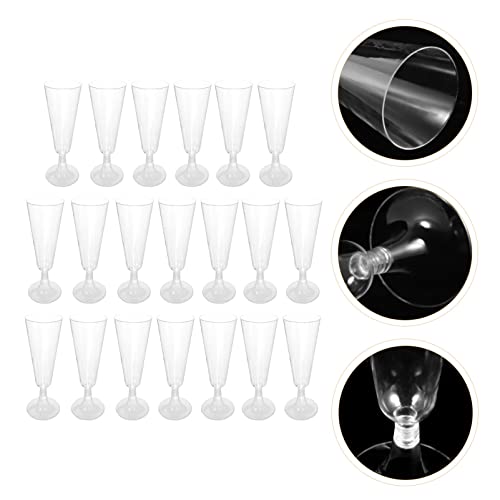 Luxshiny 20Pcs de Vinhos Copos de Champanhe Flautas de Vinhos Xícaras de Vinhos Festas de de Champan