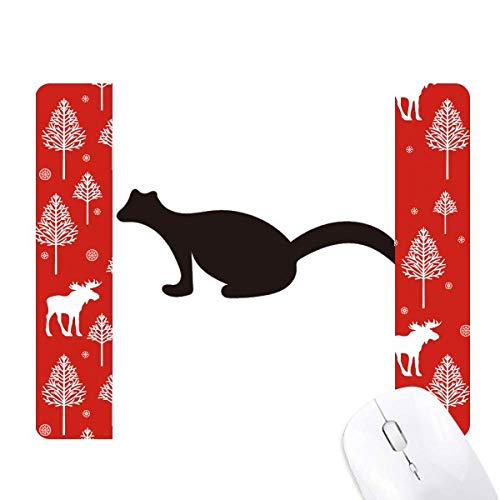 La représentation animale putois et souris de Noël en forêt de Woods