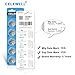 CELEWELL CR1620 5 Pack for Key Fob Tracker 70mAh 3V Lithium Battery 【5-Year Warranty】