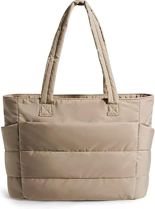 Women's Laptop Tote Bag for Laptop, Lightweight Puffy Office Shoulder Handbag with Multiple Pockets, Water Resistant Work Bag for Office, Gym, Travel & Daily Use (16L)-image-33