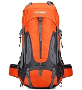 JOYFOX Mochila de Camping 65+5L/45+5L Impermeável Unissex para Viagem, Trilhas e Acampamentos – C...