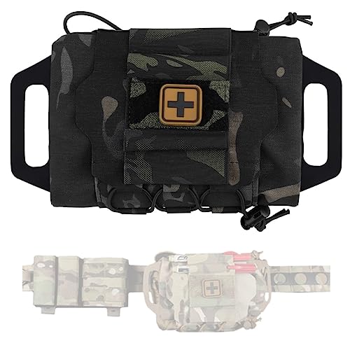 TS TAC-SKY Rapid Deployment IFAK Kits Tactical Military Pouch MOLLE First-aid Kit Survival Outdoor Hunting Emergency Camping Hiking Medical Bag (Color : BCP)