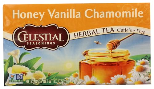 Celestial Seasonings Honey Vanilla Chamomile Herbal Tea, 20 Count