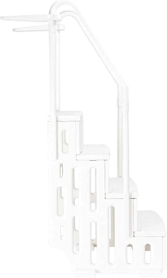 Escalera para Piscina Ochine con 4 Peldaños Antideslizantes Blanca miniatura 6