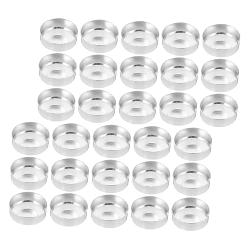 FUNOMOCYA Aluminum Tea Light Candle Cups 150pcs Empty Tins DIY Scented Candles Craft Containers
