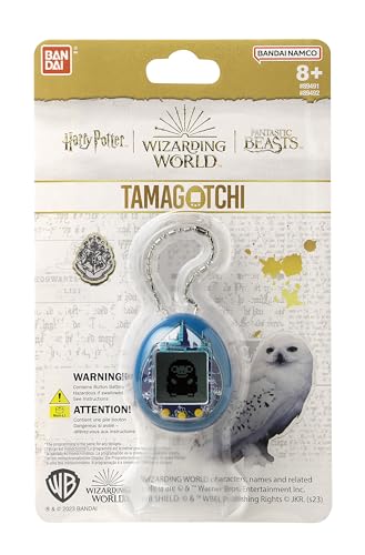 TAMAGOTCHI Nano Harry Potter Hogwarts Castle Shell | 4cm Blue Harry Potter Virtual Pet Handheld Games Machine | Raise A Magical Creature As An Electronic Cyber Pet | Harry Potter Boys And Girls Toys