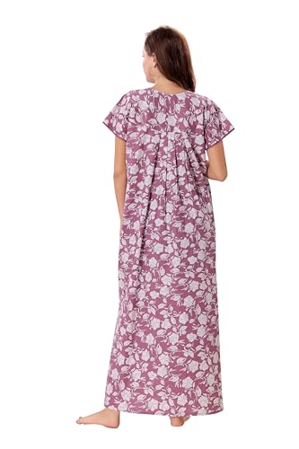 Image of Soulemo Women's Pure Cotton Floor Length Nighty 1682