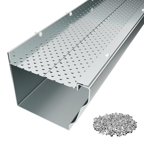 5" Gutter Guard,25 Pcs 100 Ft Heavy-Duty Aluminum Mesh Leaf
