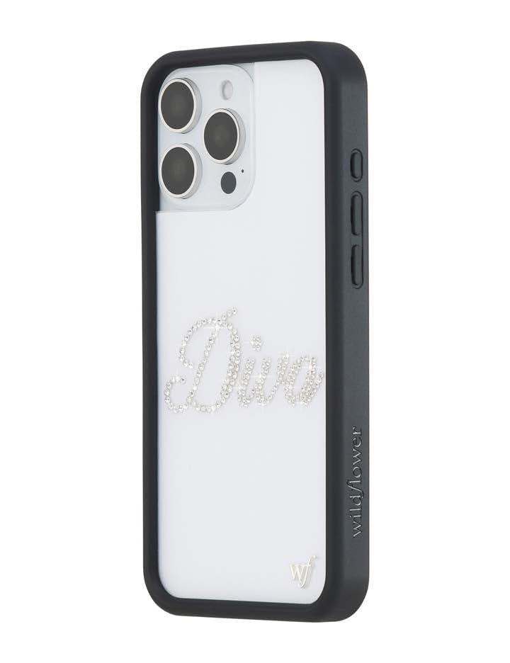 Image of Wildflower Cases - iPhone 16 Pro Max Compatible - Rhinestone Diva | Official Frankie's Bikini Collab, Impact-Certified 6.5 ft Drop Protection, Raised Protective Bumper, Cute Aesthetic Design