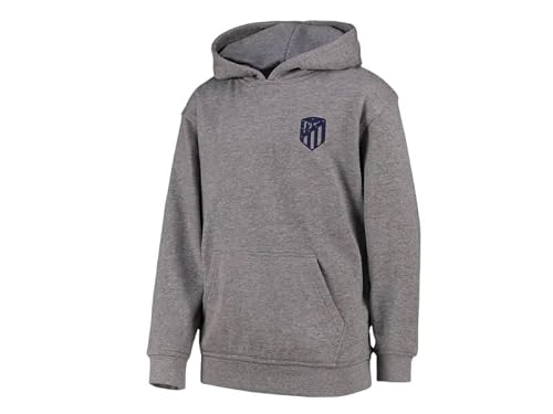 Genérico Sudadera Atlético de Madrid – Pasión Rojiblanca con Estilo y Confort | Ideal para Aficionados y Uso Diario (FR/ES, Edad, 3 años, Regular, Gris)