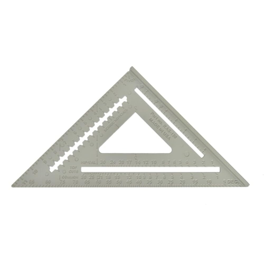 Johnson RAS-120 profesjonalny aluminiowy kąt kwadrat 30 cm, szary, 30 cm