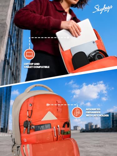 Image of Skybags Nextra Office Laptop Backpack for Men & Women | 30L Backpack with Rain Cover & Laptop Compartment | Office Backpack